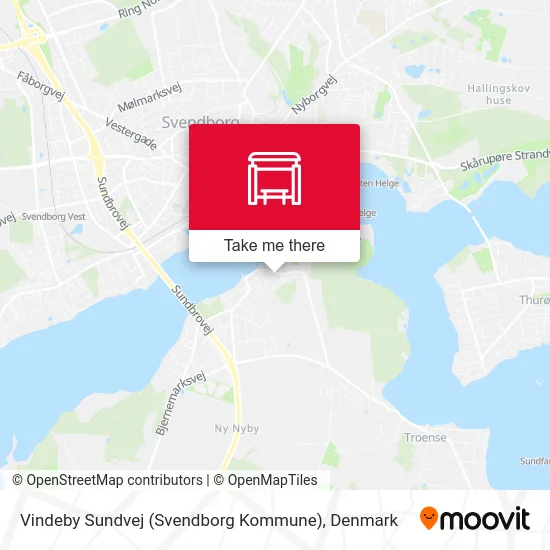 Vindeby Sundvej (Svendborg Kommune) map