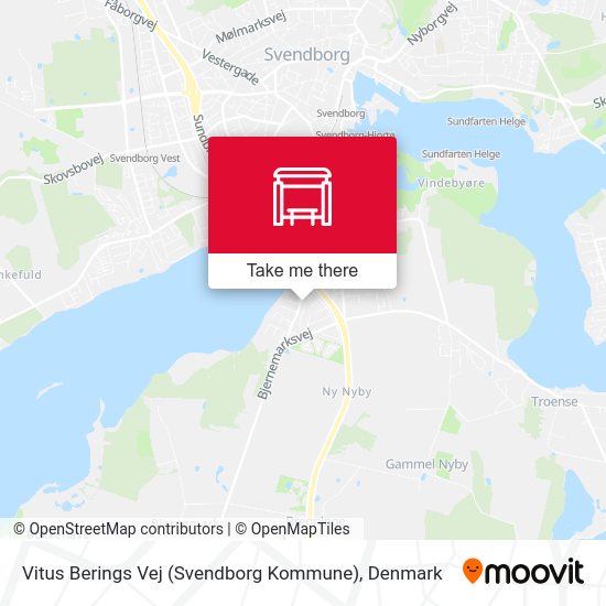 Vitus Berings Vej (Svendborg Kommune) map