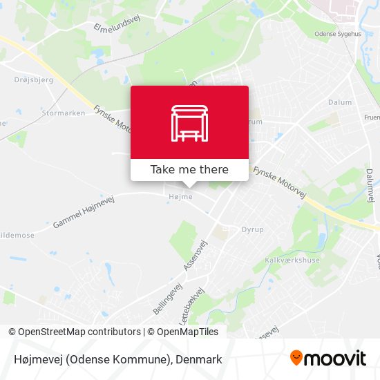 Højmevej (Odense Kommune) map