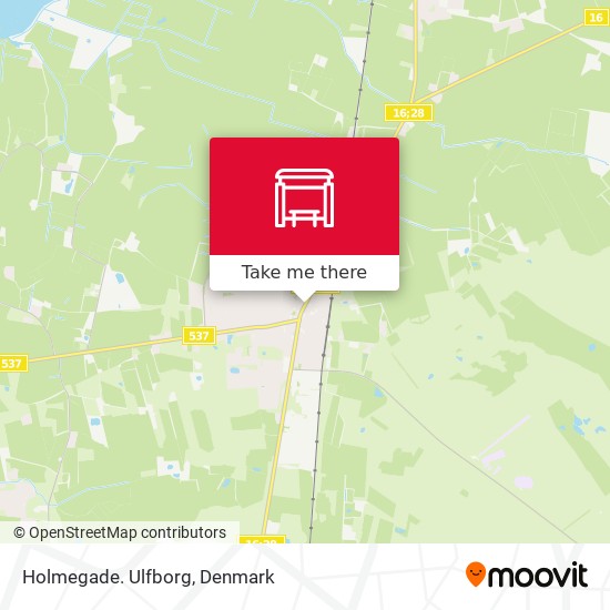 How to get to Ulfborg in Denmark by Bus or Train?