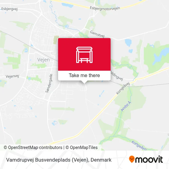 Vamdrupvej Busvendeplads (Vejen) map