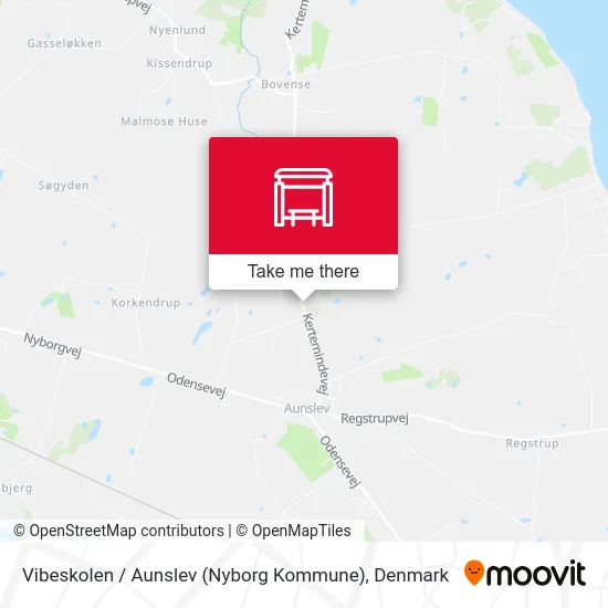 Vibeskolen /  Aunslev (Nyborg Kommune) map