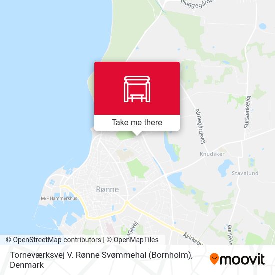 Torneværksvej V. Rønne Svømmehal (Bornholm) map