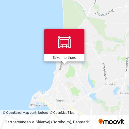 Gartnervangen V. Slåenvej (Bornholm) map