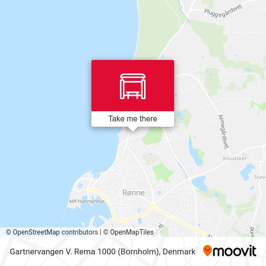 Gartnervangen V. Rema 1000 (Bornholm) map