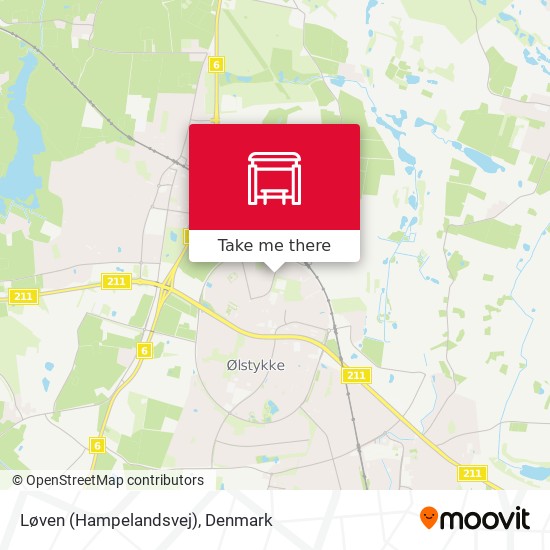How to get to Løven (Hampelandsvej) in Egedal Bus Train?