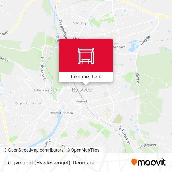 Rugvænget (Hvedevænget) map