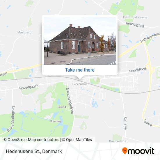 Hedehusene St. map