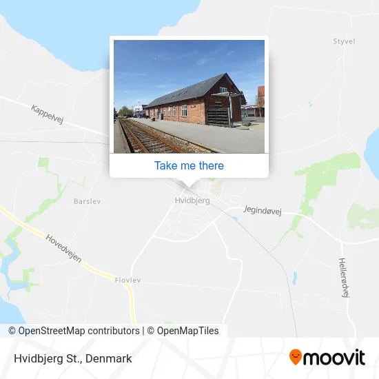 Hvidbjerg St. map