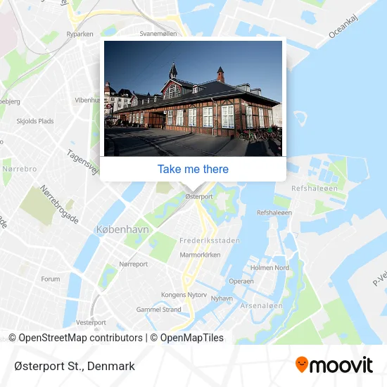 Østerport St. map