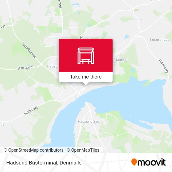 Hadsund Busterminal map