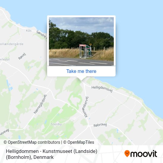 Helligdommen - Kunstmuseet (Landside) (Bornholm) map