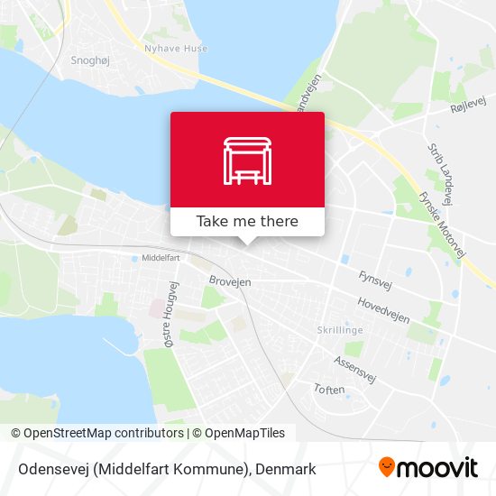 Odensevej (Middelfart Kommune) map