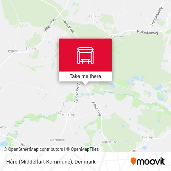 Håre (Middelfart Kommune) map
