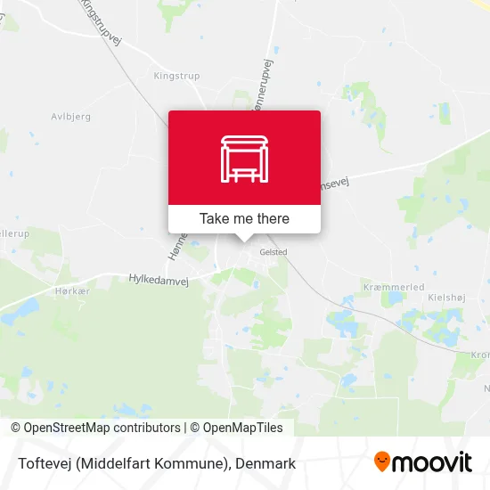 Toftevej (Middelfart Kommune) map