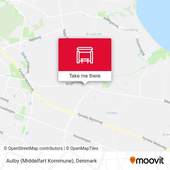 Aulby (Middelfart Kommune) map
