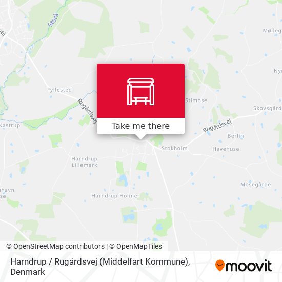 Harndrup / Rugårdsvej (Middelfart Kommune) map