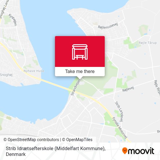 Strib Idrætsefterskole (Middelfart Kommune) map