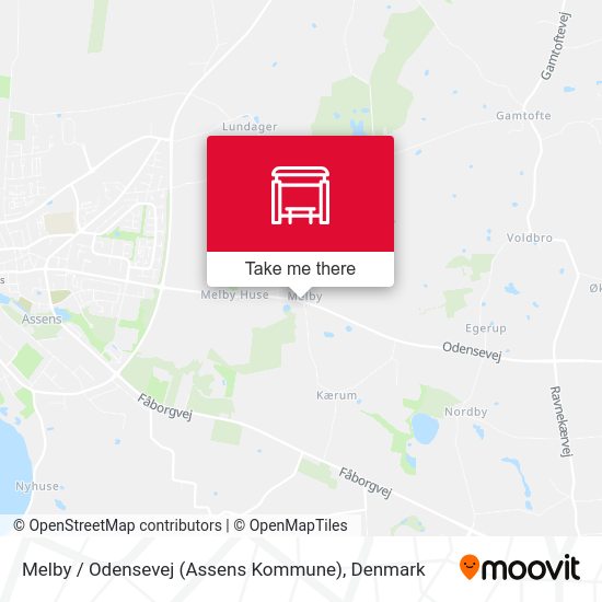 Melby / Odensevej (Assens Kommune) map