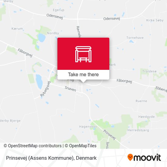 Prinsevej (Assens Kommune) map