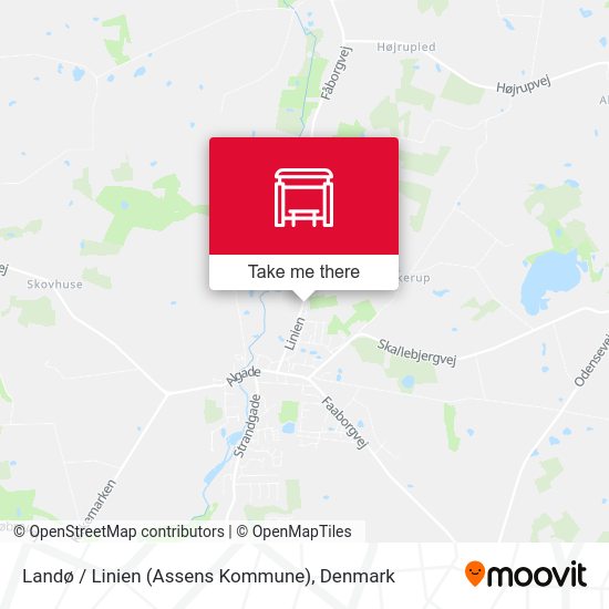 Landø / Linien (Assens Kommune) map