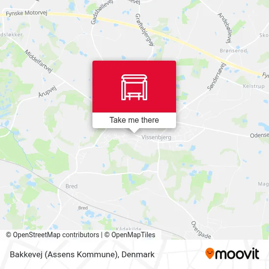 Bakkevej (Assens Kommune) map