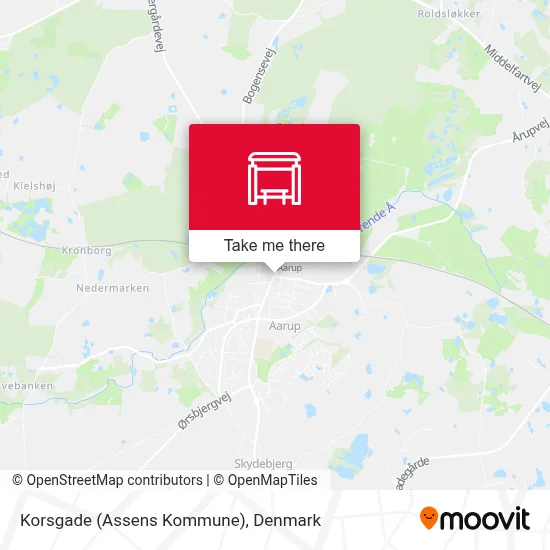 Korsgade (Assens Kommune) map