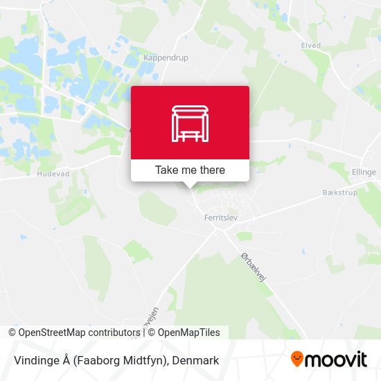 Vindinge Å (Faaborg Midtfyn) map
