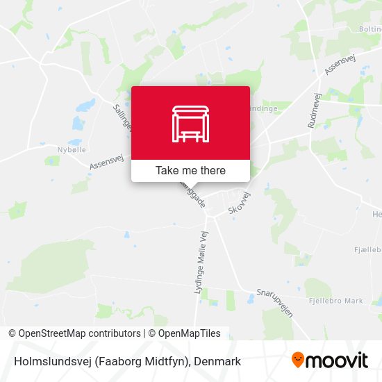 Holmslundsvej (Faaborg Midtfyn) map