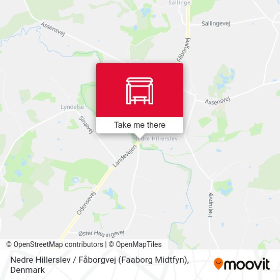 Nedre Hillerslev / Fåborgvej (Faaborg Midtfyn) map