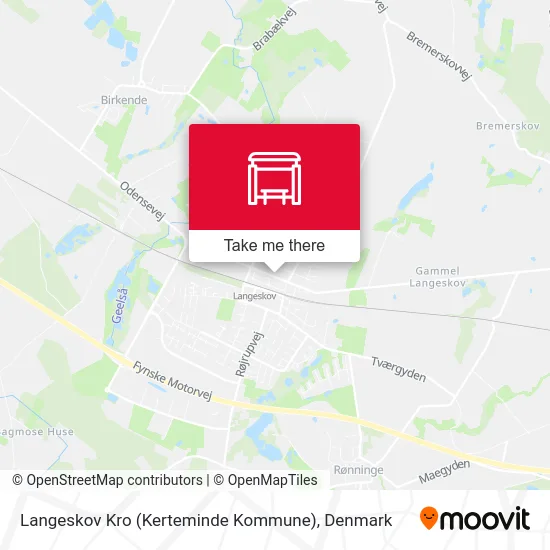Langeskov Kro (Kerteminde Kommune) map