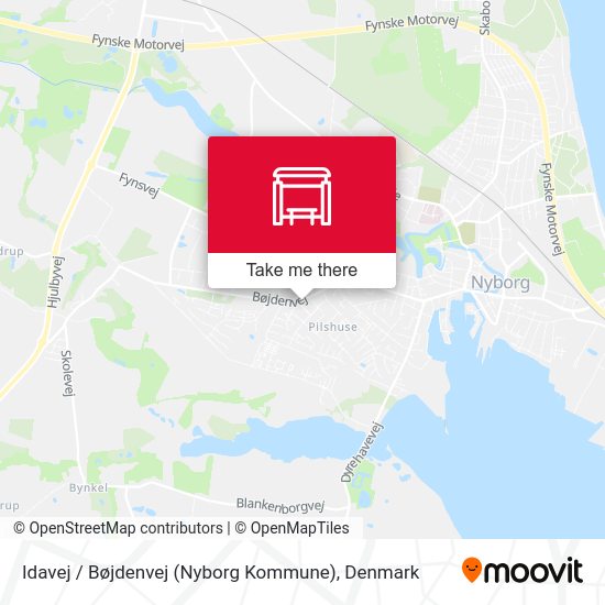 Idavej / Bøjdenvej (Nyborg Kommune) map
