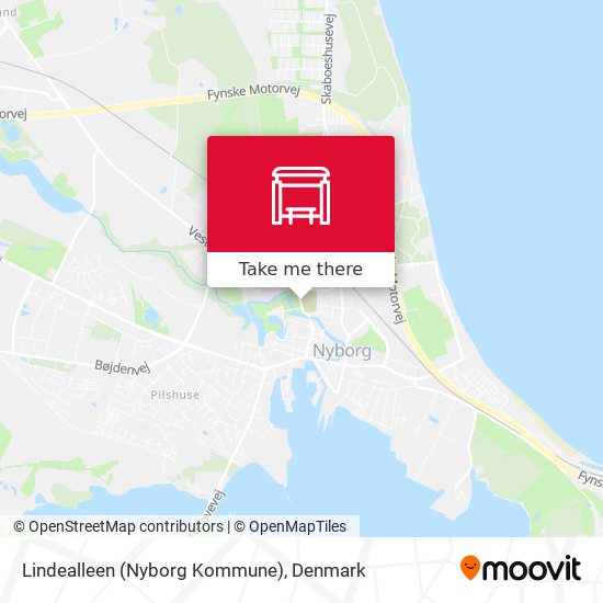 Lindealleen (Nyborg Kommune) map