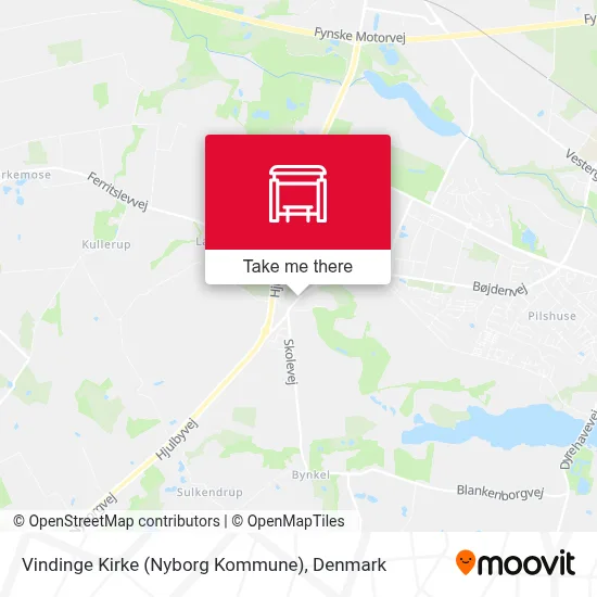 Vindinge Kirke (Nyborg Kommune) map