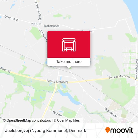 Juelsbergvej (Nyborg Kommune) map