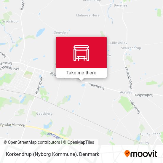 Korkendrup (Nyborg Kommune) map
