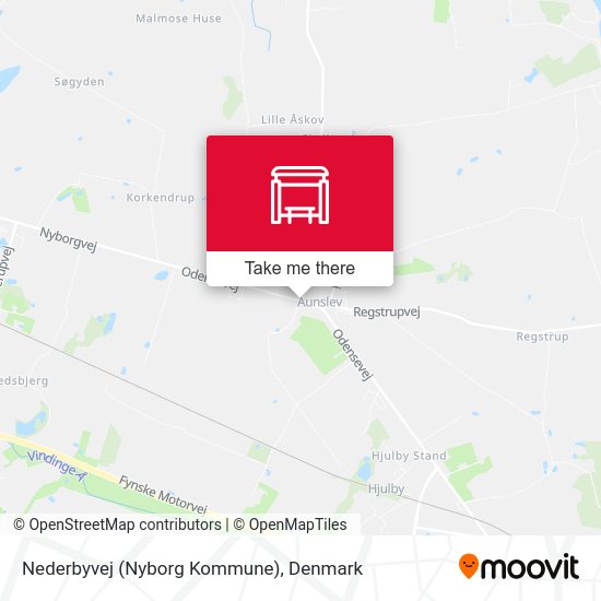 Nederbyvej (Nyborg Kommune) map
