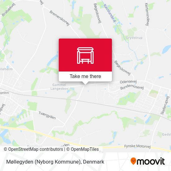 Møllegyden (Nyborg Kommune) map