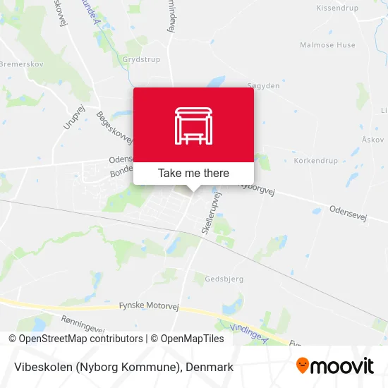 Vibeskolen (Nyborg Kommune) map