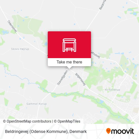 Beldringevej (Odense Kommune) map