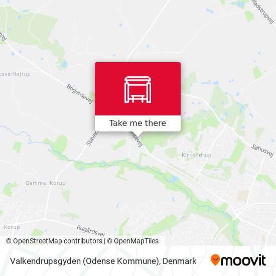 Valkendrupsgyden (Odense Kommune) map