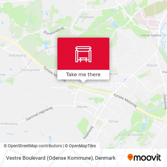 Vestre Boulevard (Odense Kommune) map