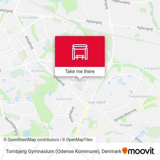 Tornbjerg Gymnasium (Odense Kommune) map