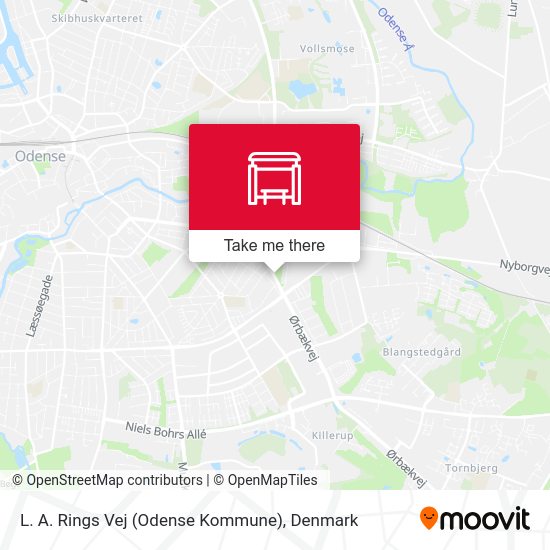 L. A. Rings Vej (Odense Kommune) map