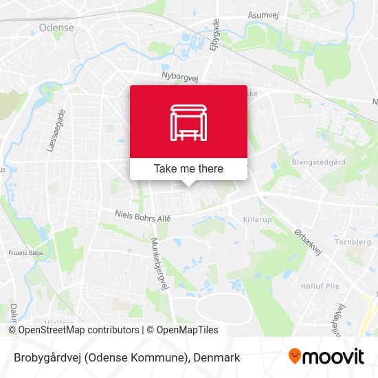 Brobygårdvej (Odense Kommune) map