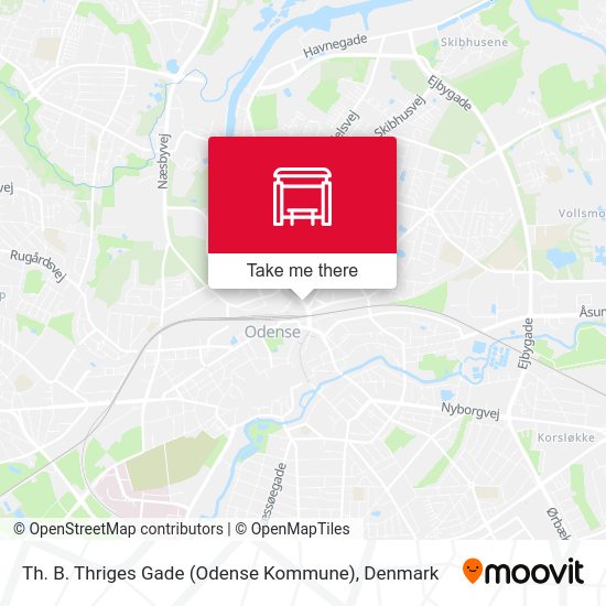 Th. B. Thriges Gade (Odense Kommune) map