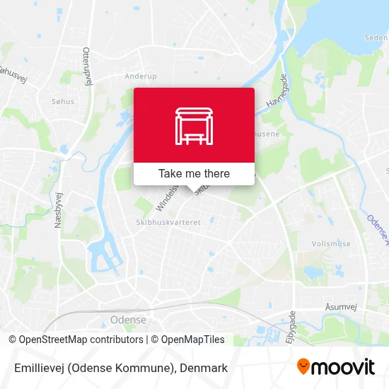 Emillievej (Odense Kommune) map