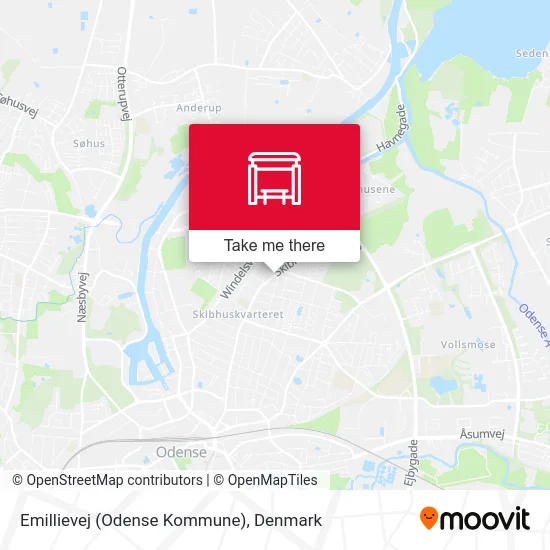 Emillievej (Odense Kommune) map