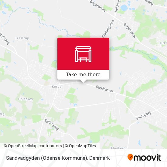 Sandvadgyden (Odense Kommune) map