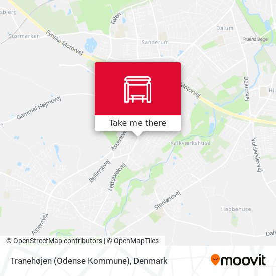 Tranehøjen (Odense Kommune) map